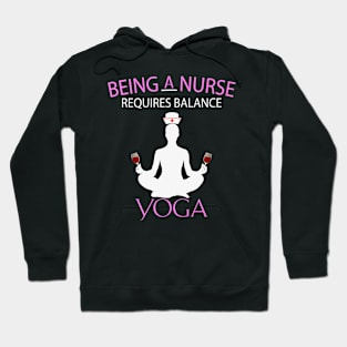 Requires Balance Yoga Nurses Day Hoodie